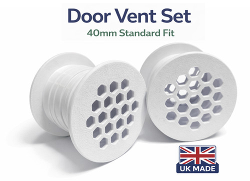Bathroom door vent grille 40mm - bathroom,