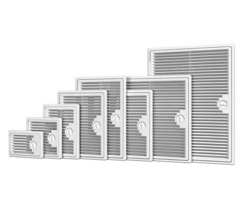White access panels with - panels, air