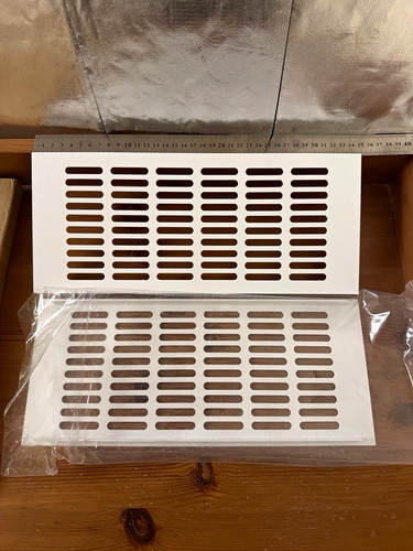 Door air vent cover aluminium - door,