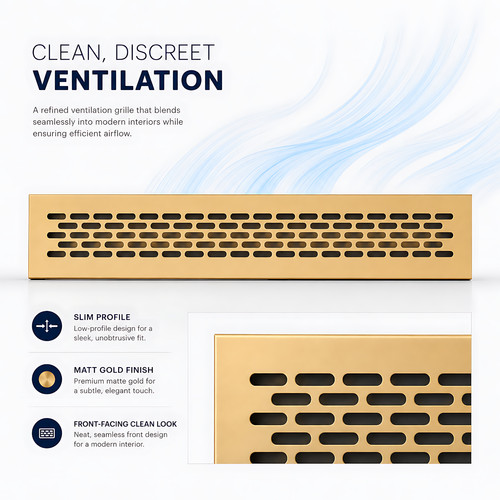 Rectangular metal air - air, vent