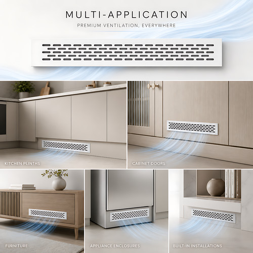 White matt metal air - white, vent